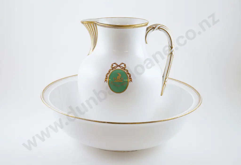 Victorian Copeland Spode Matching Toilet Jug & Basin Image 1++