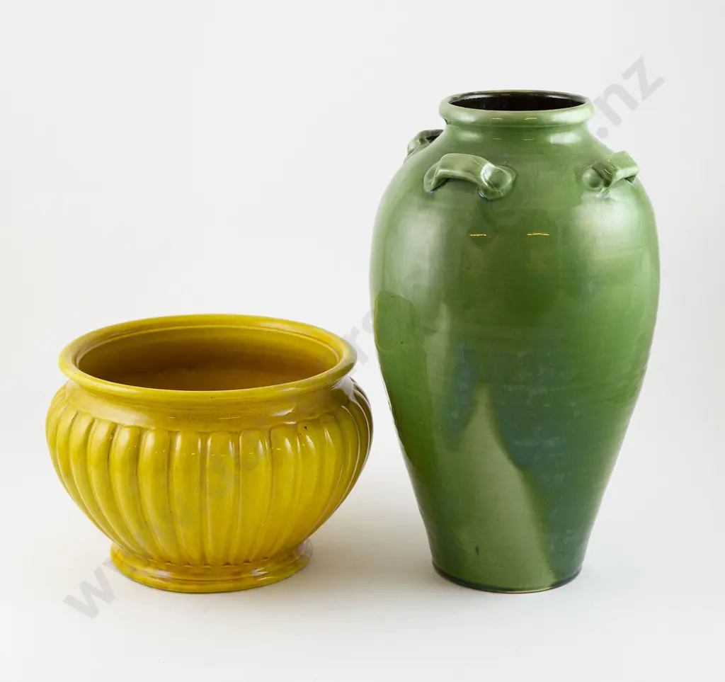 Early C20th Planter & Brannam Ware Vase Image 1++