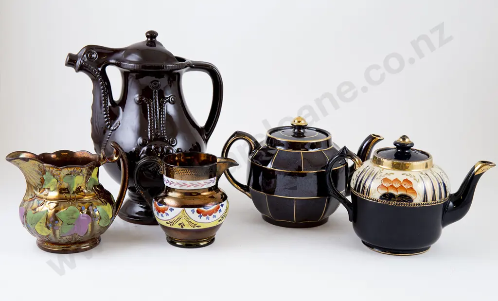 Two Copper Lustre Jugs Image 1++