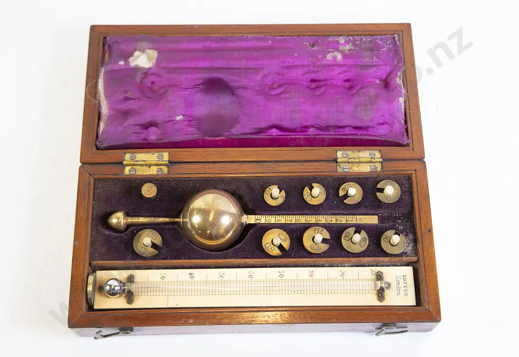 Victorian Mahogany Boxed Sikes Hyrdometer Image 1++