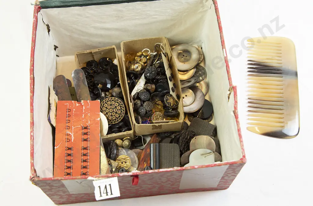 Qty Vintage Glass Buttons etc Image 1++
