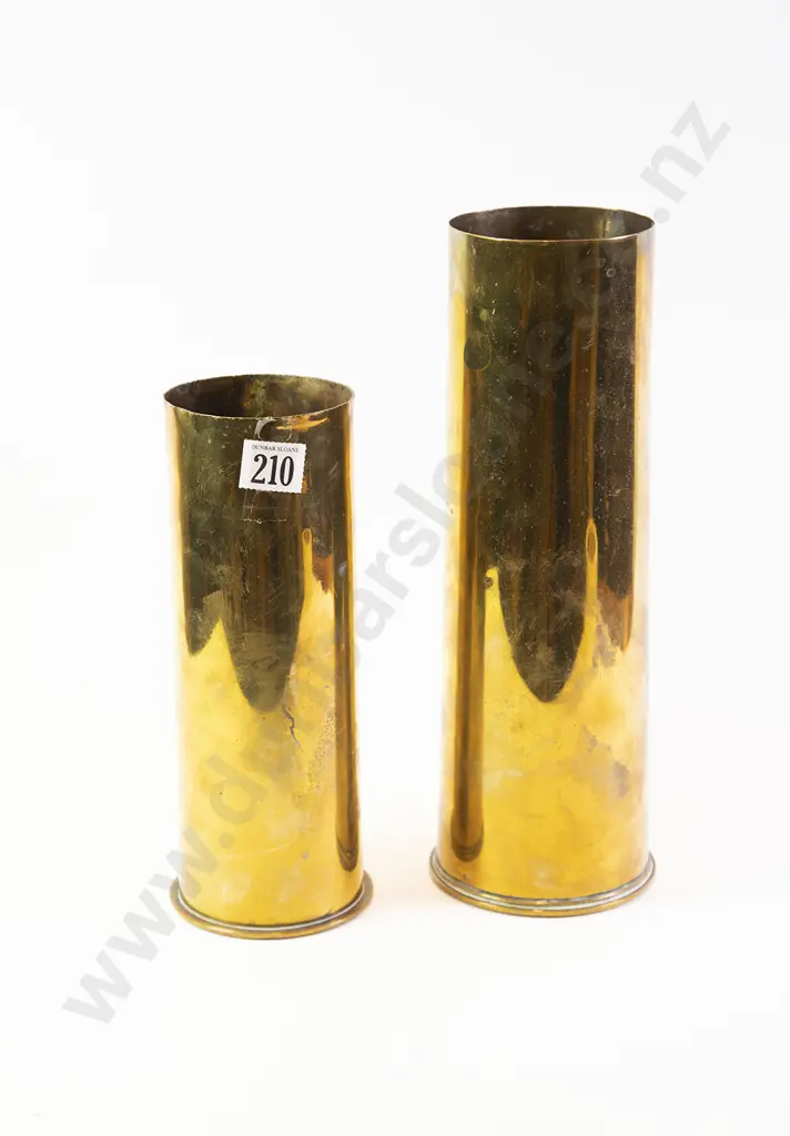 Two Brass Shell Cases Image 1++