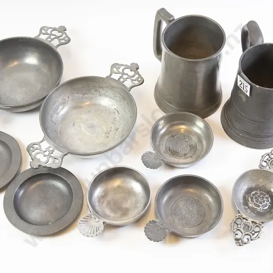 Various European & English Pewter