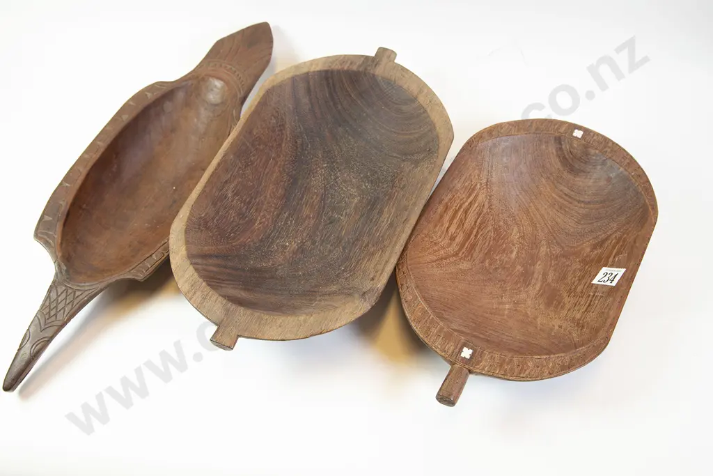 Three Pacific Wooden Bowls Image 1++