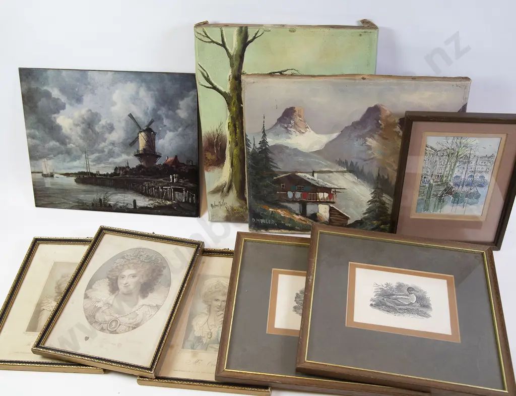 Selection Eight Small Artworks Image 1++