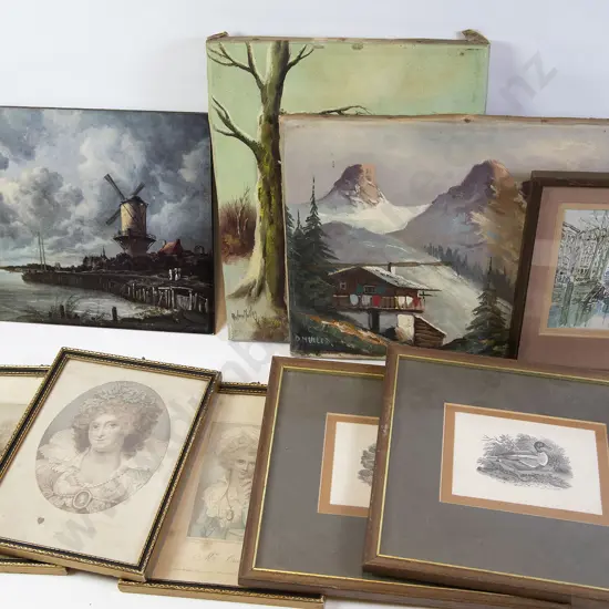 Selection Eight Small Artworks