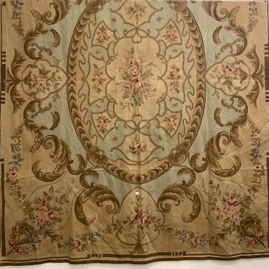 Early C20th Handworked Tapestry Wall Panel