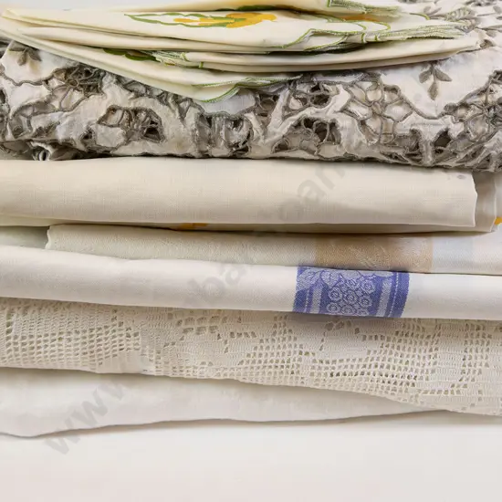 Selection Various Vintage Linens