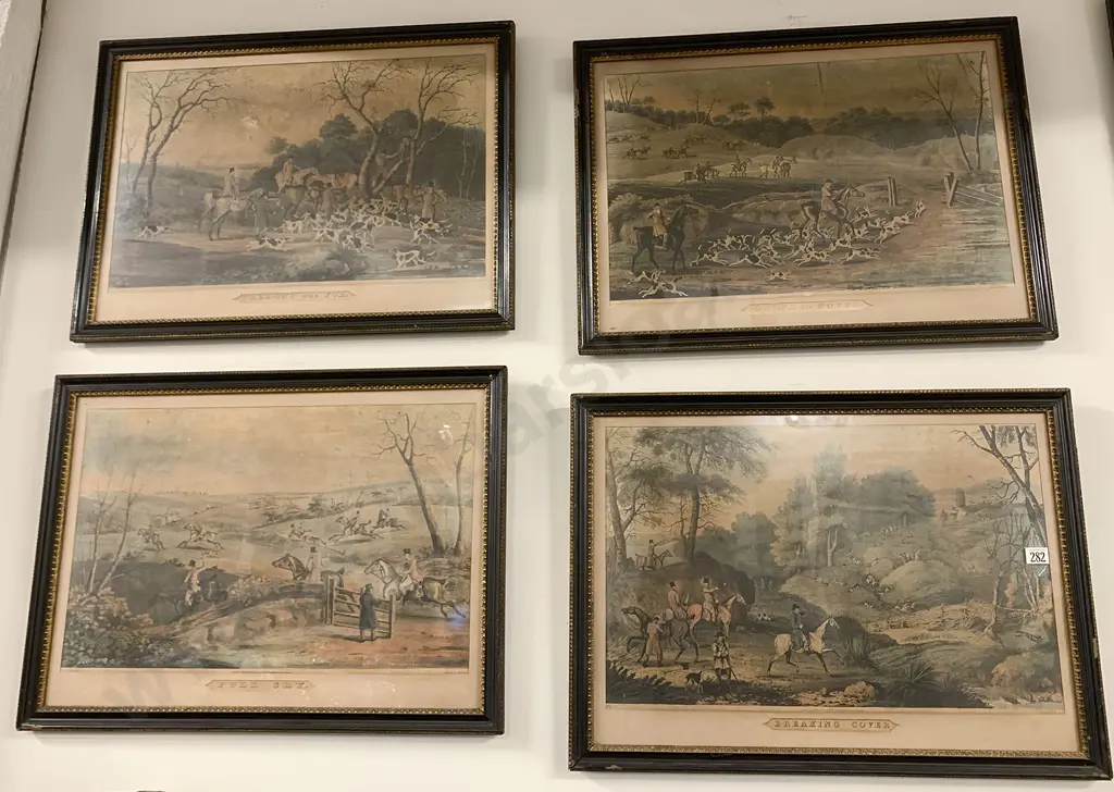Henry Alken (after) A Set Of 4 C19th Foxhunting Prints Image 1++