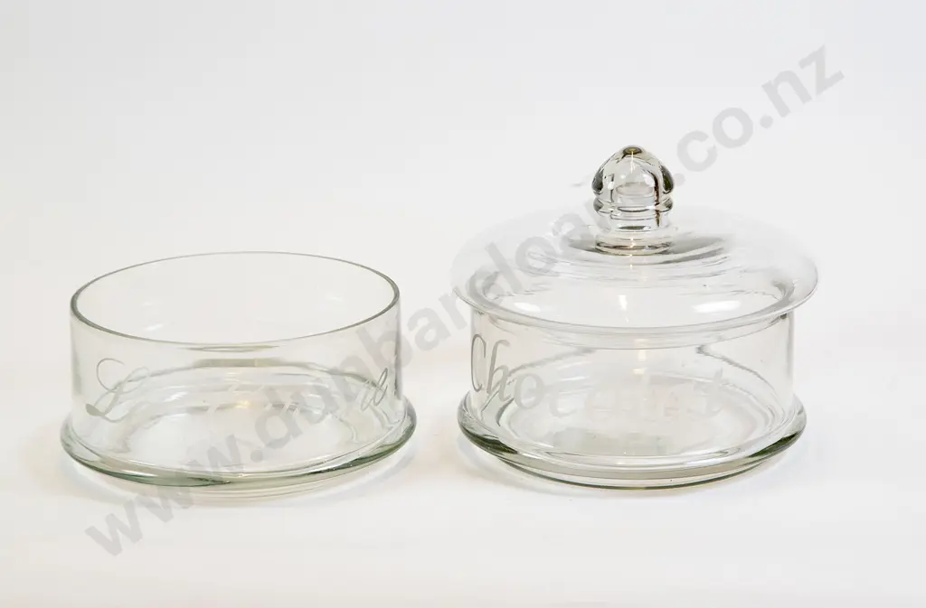 Three Section Glass Storage Jar Image 1++