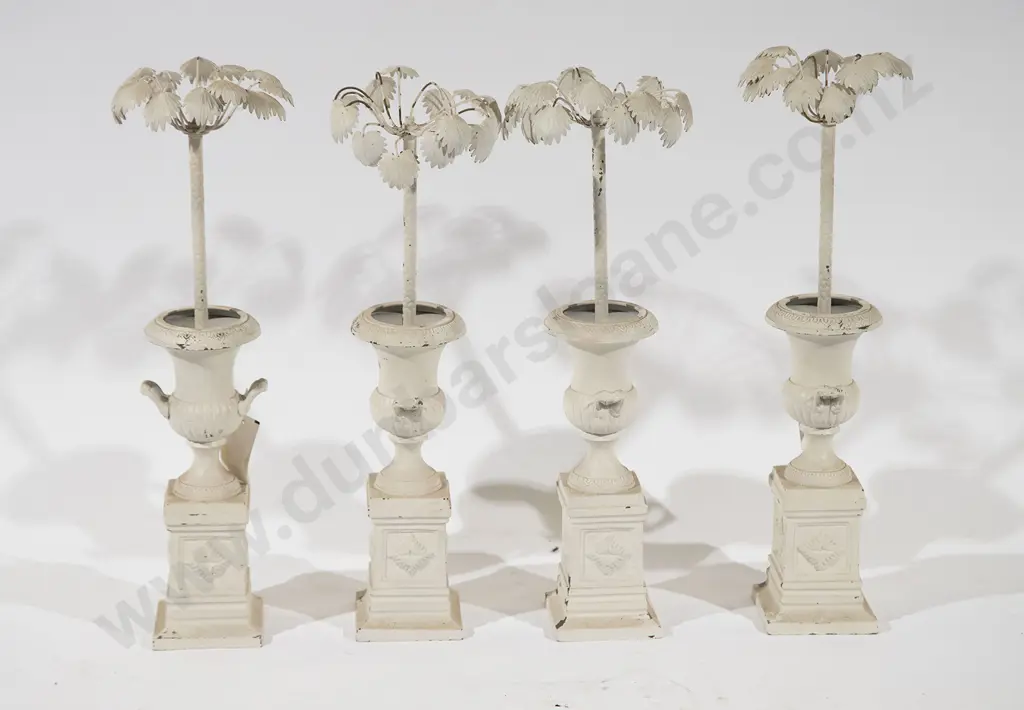 Four New White Metal Lamp Fittings Image 1++