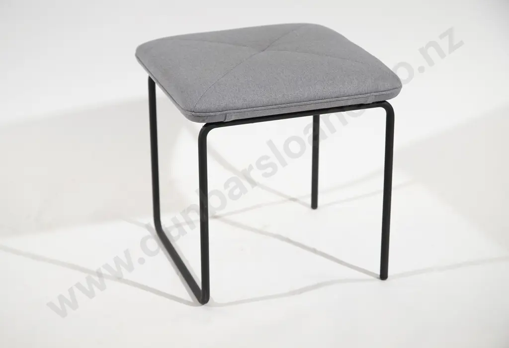 New Upholstered Wrought Iron Stool Image 1++