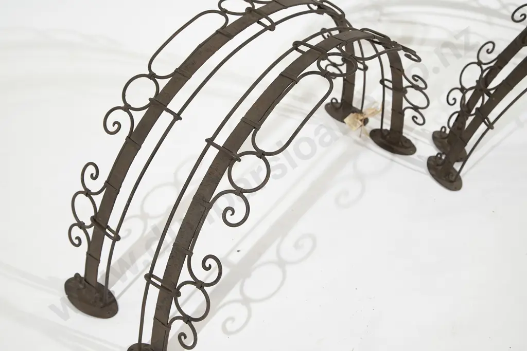 Pair Wrought Iron Bed Canopies Image 1++