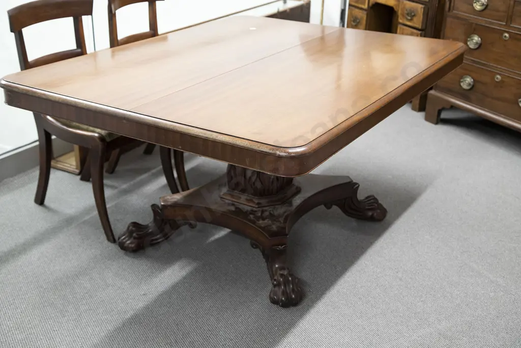 Victorian Mahogany Oblong Snap Top Breakfast Table Image 1++