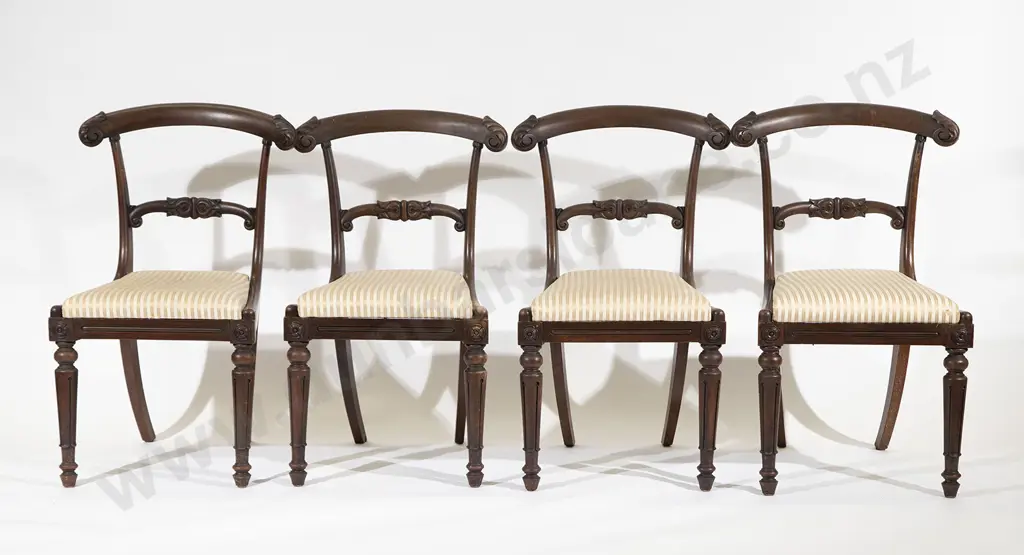 Set Four WMIV Rosewood Dining Chairs Image 1++