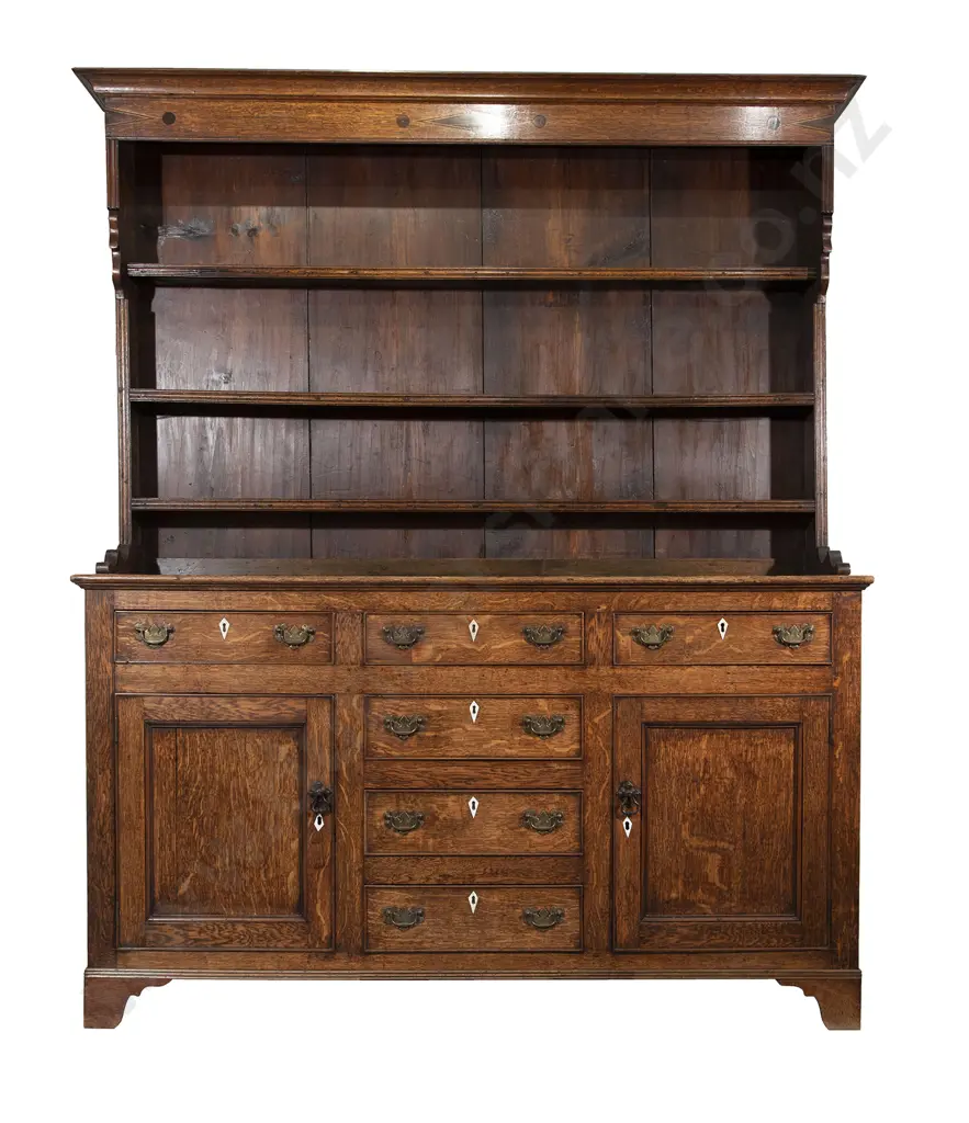 GeoIII Oak Welsh Dresser Image 1++