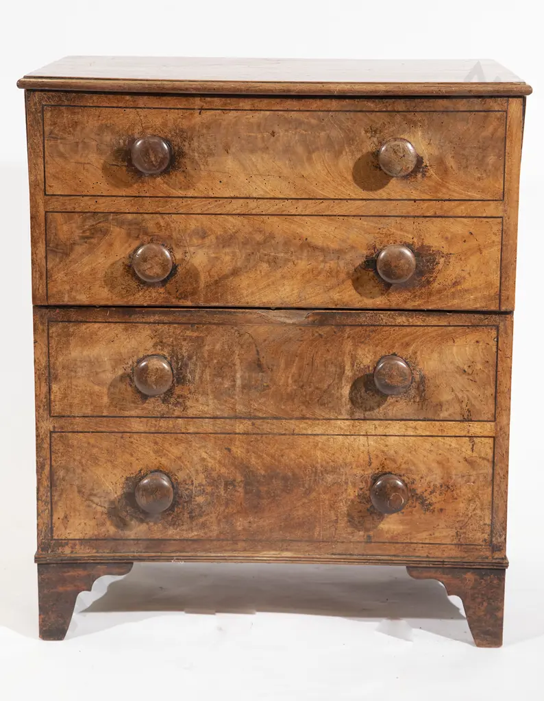 C19th Mahogany Commode Image 1++