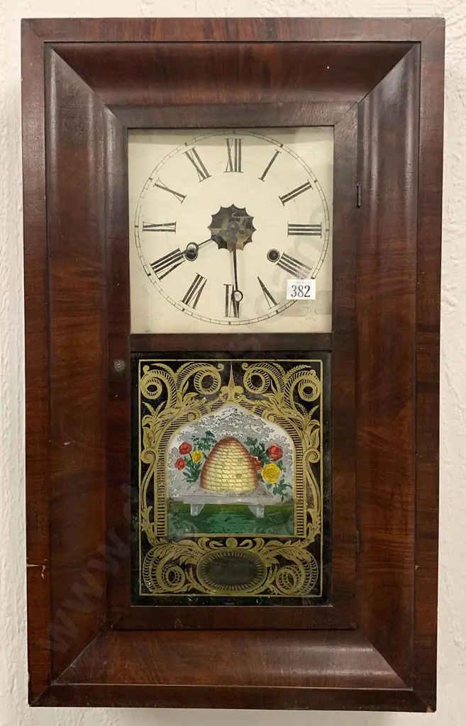 C19th American Wall Clock Image 1++