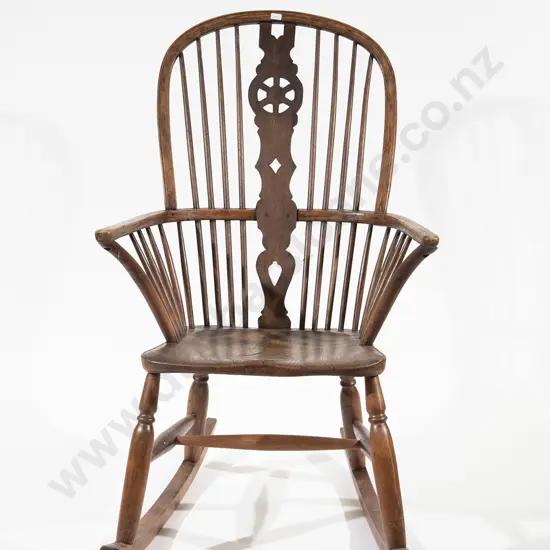 GeoIII Elm Windsor Rocking Chair