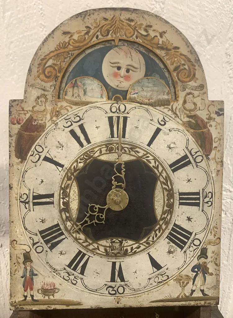 C19th Dutch Wall Clock (faults) Image 1++