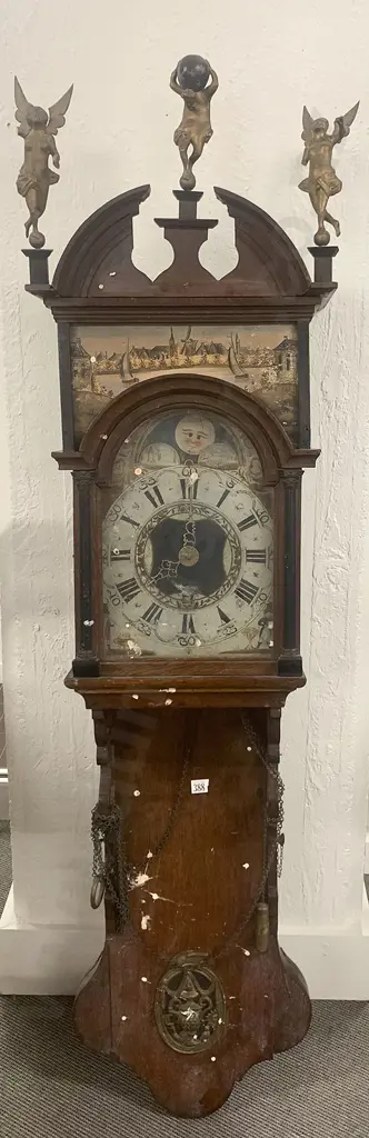 C19th Dutch Wall Clock (faults) Image 1++