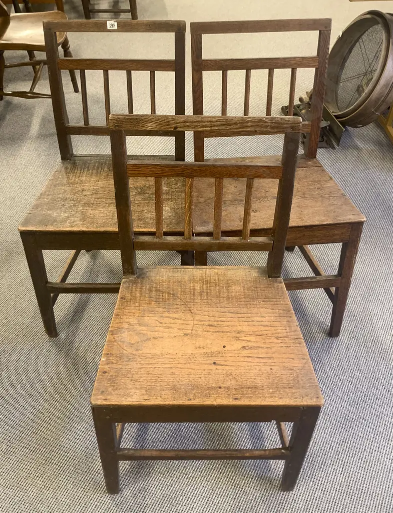 Three GeoIII Oak Country Dining Chairs Image 1++