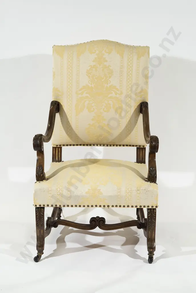 C19th Mahogany Arm Chair Image 1++