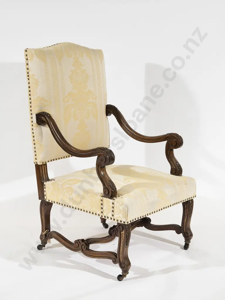 C19th Mahogany Arm Chair Image 1++