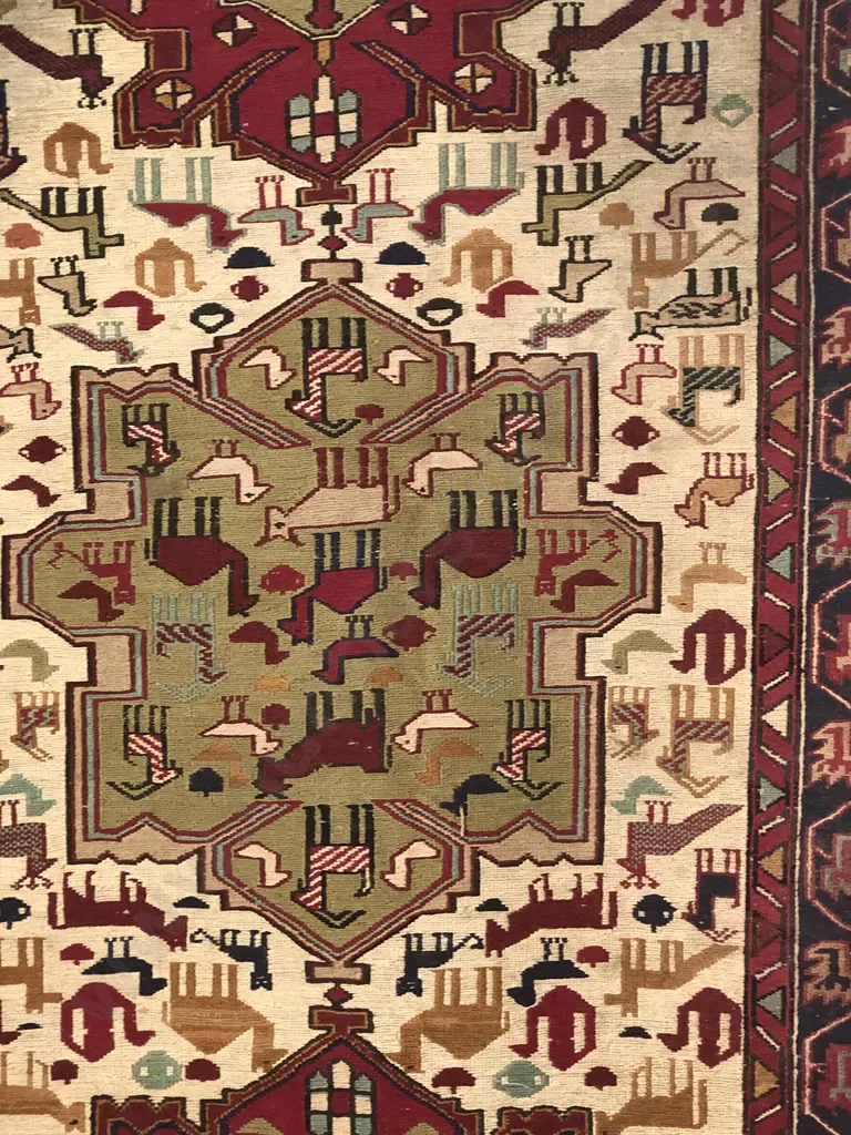 Kelim Runner with animal pattern Image 1++