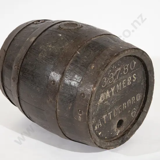 Coopered Oak Barrel