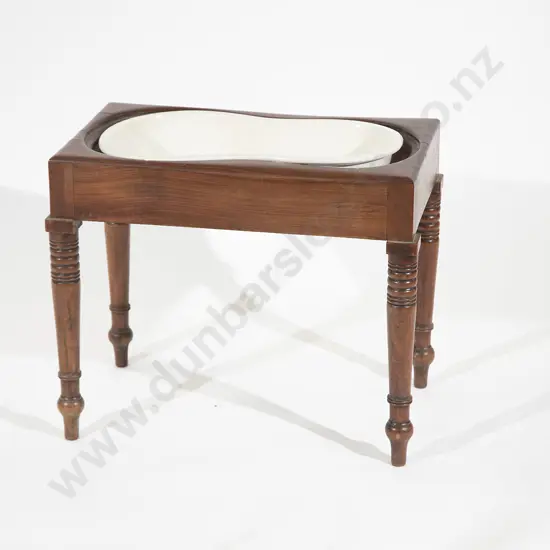 Victorian Mahogany Bidet with ceramic liner