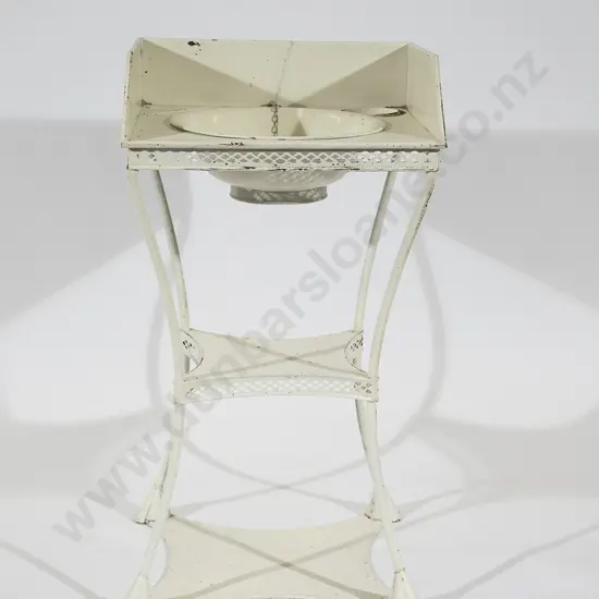 French Painted Metal Wash Stand