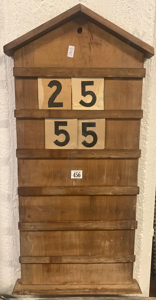 Church Hymn Board with rack of card numbers Image 1++