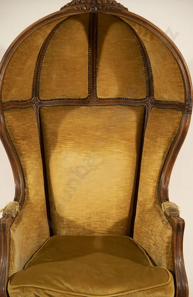 French Walnut Night Porters Chair Image 1++