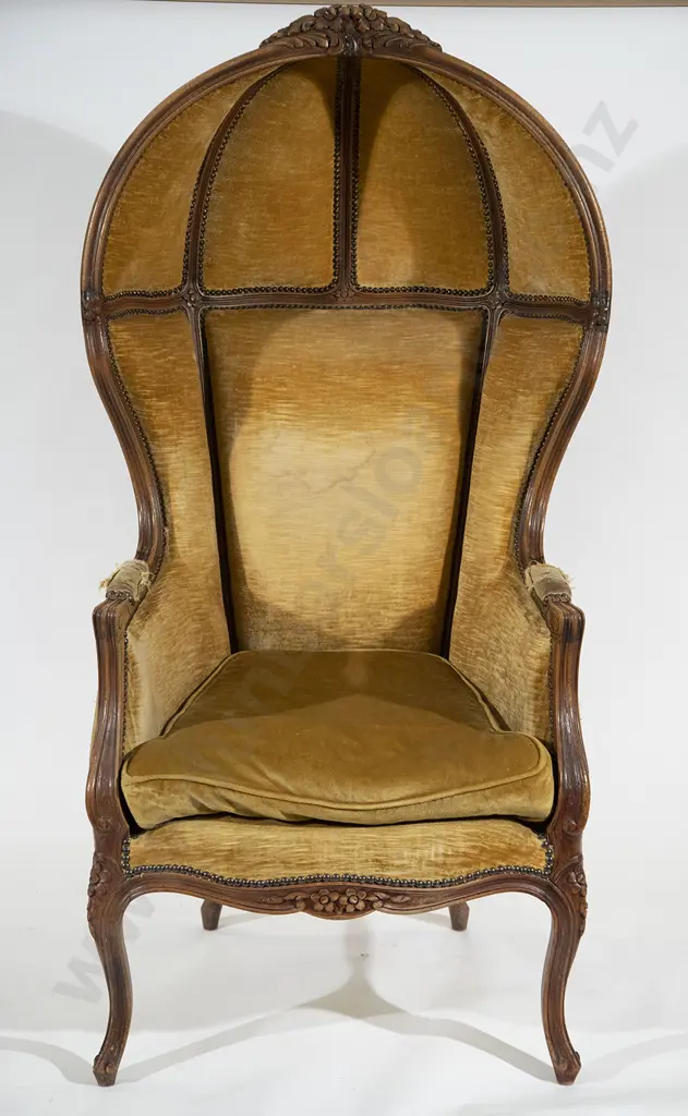 French Walnut Night Porters Chair Image 1++