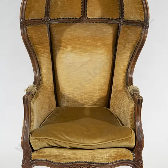 French Walnut Night Porters Chair