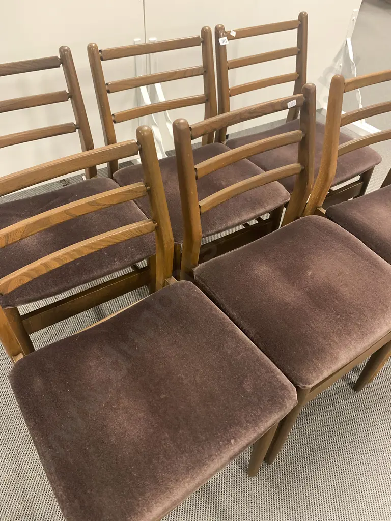 Set Six C1970's Scandart (High Wycombe) Teak Dining Chairs Image 1++