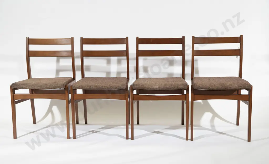 Set Four C1970's Meredew Teak Dining Chairs Image 1++