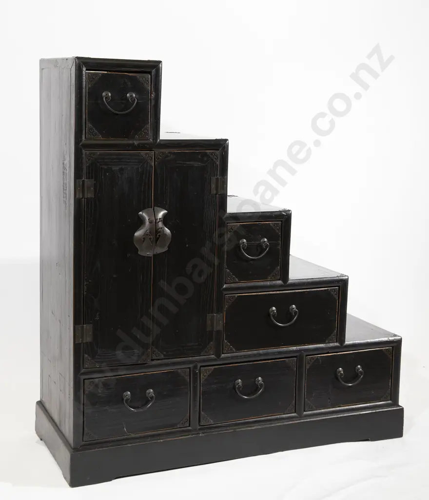 Japanese Stepped Lacquer Cabinet Image 1++