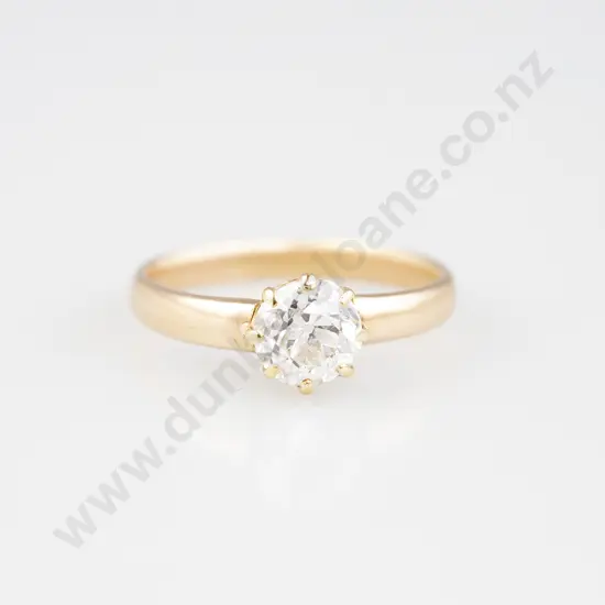 Victorian 15ct Solitaire Diamond Ring