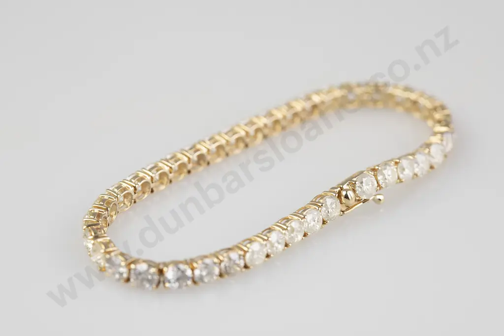 14ct 38stone Diamond Tennis Bracelet Image 1++
