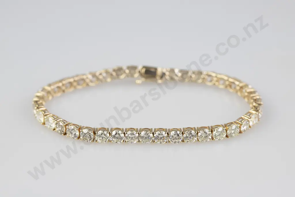 14ct 38stone Diamond Tennis Bracelet Image 1++
