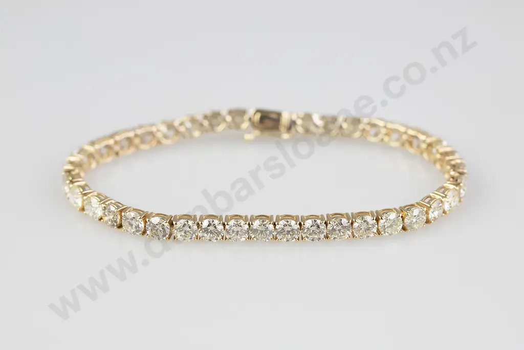 14ct 38stone Diamond Tennis Bracelet Image 1++