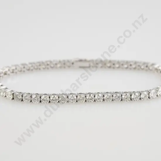 14ct White Gold 49stone Diamond Tennis Bracelet