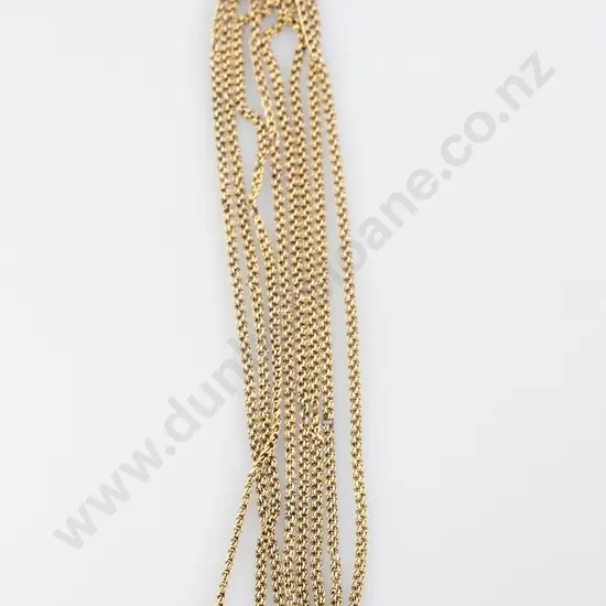 Victorian 15ct Multi-Trace Link Muff Chain