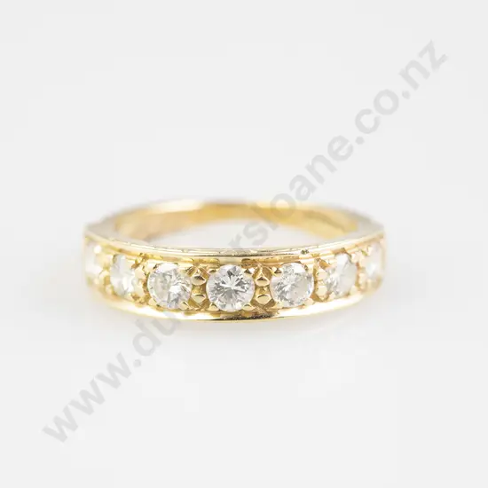 18ct Seven Stone Diamond Band Ring
