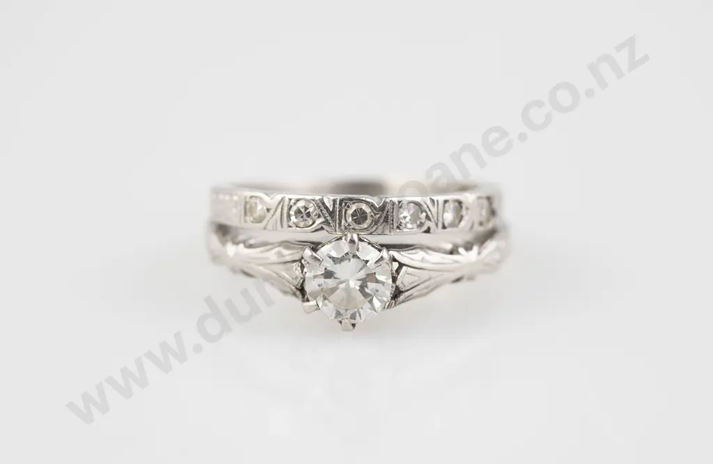 All Platinum Solitaire Diamond Ring Image 1++