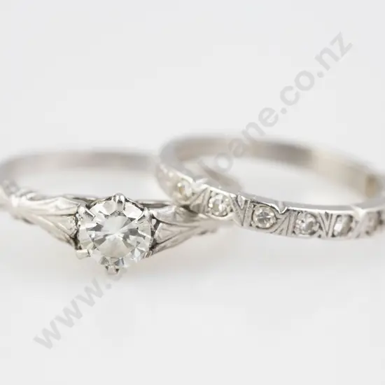 All Platinum Solitaire Diamond Ring