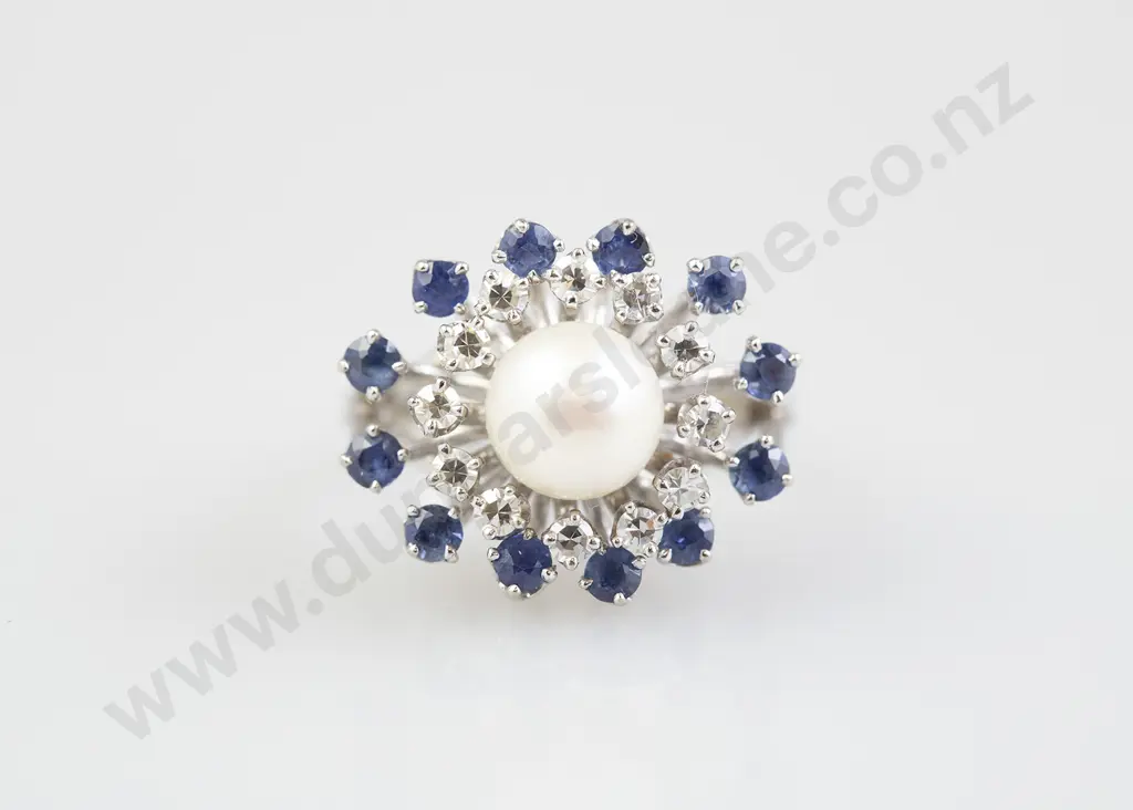 14ct White Gold Single Cultured Pearl Image 1++