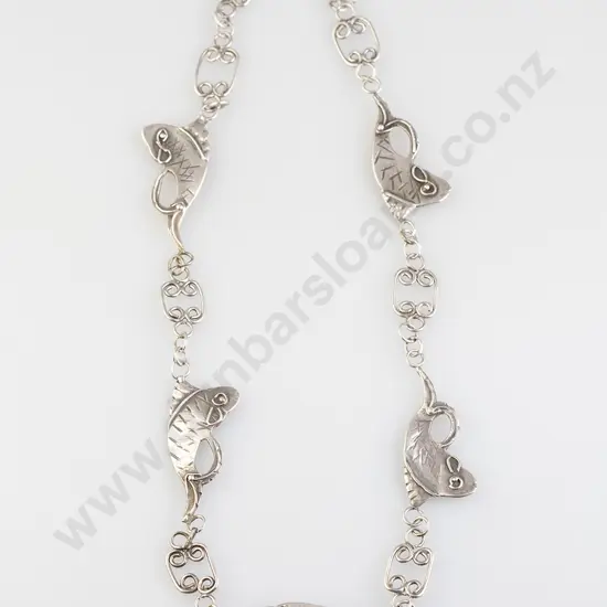 Un-Marked Edith Morris S/S Fish Necklace